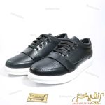 کتونی مشکی zara زیره سفید چسبی و بتد دار