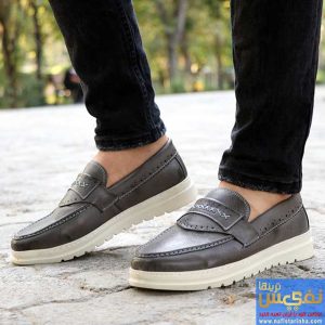 کالج فیلی رنگ بافتی زیره سفید دور دوخت