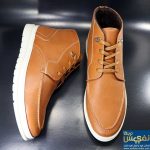 نیم بوت عسلی زیره سفید مردانه