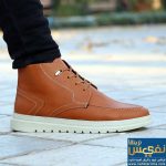 نیم بوت عسلی زیره سفید