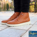 نیم بوت عسلی زیره سفید