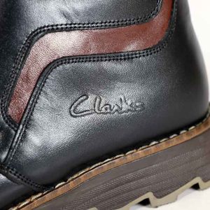 نیم بوت چرم طبیعی کلارک رنگ مشکی