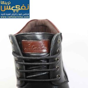 نیم بوت چرم طبیعی کلارک رنگ مشکی