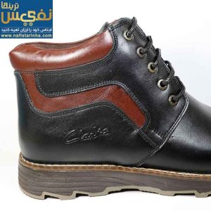 نیم بوت چرم طبیعی کلارک رنگ مشکی