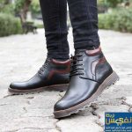 نیم بوت چرم طبیعی کلارک رنگ مشکی