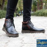 نیم بوت چرم طبیعی کلارک رنگ مشکی