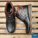 نیم بوت چرم طبیعی کلارک رنگ مشکی