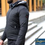 کاپشن بارانی زیپدار مردانه مشگی رنگ