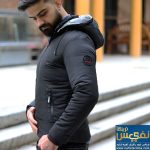 کاپشن بارانی زیپدار مردانه مشگی رنگ