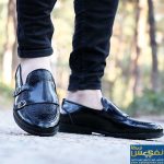 کالج مردانه نقابدار مشکی ورنی