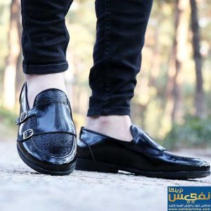 کالج مردانه نقابدار مشکی ورنی