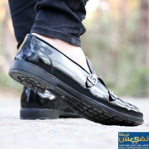 کالج مردانه نقابدار مشکی ورنی