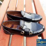 کالج مردانه نقابدار مشکی ورنی