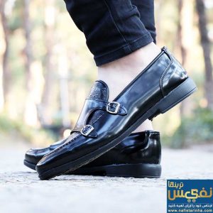 کالج مردانه نقابدار مشکی ورنی