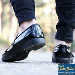 کالج مردانه نقابدار مشکی ورنی