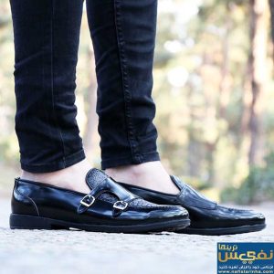 کالج مردانه نقابدار مشکی ورنی