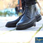 نیم بوت تسلا مردانه مشکی دور دوخت