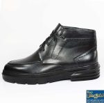 نیم بوت تسلا مردانه مشکی دور دوخت