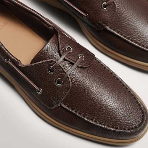 کالج چرم مردانه قهوه ای ماسیمو دوتی