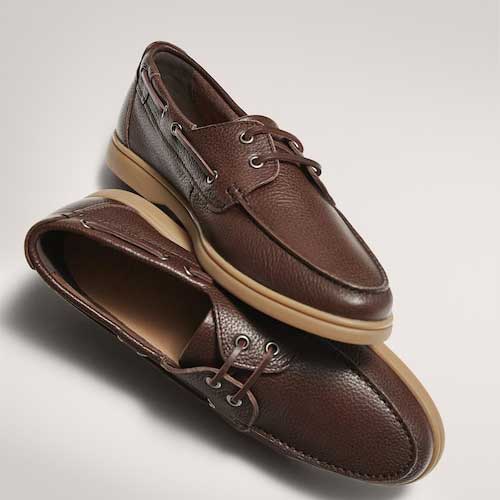 کالج چرم مردانه قهوه ای ماسیمو دوتی