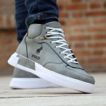 نیم بوت مردانه طوسی