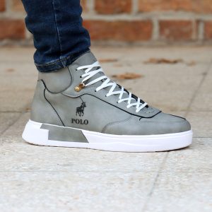 نیم بوت مردانه طوسی