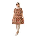 پیراهن زنانه گل ترمه نخی